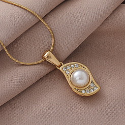 Минималистичные подвески из нержавеющей стали 304 с кристаллами и стразами&nbsp;CU2461