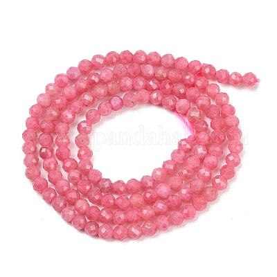 Природные родонит бисер нитей&nbsp;G-B175-D05-3mm-1