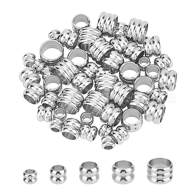 50 шт. 5 бусины из нержавеющей стали 304 STAS-UN0027-04-1