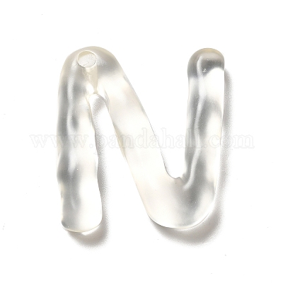 Подвески с алфавитом из прозрачной смолы RESI-C028-02N-1