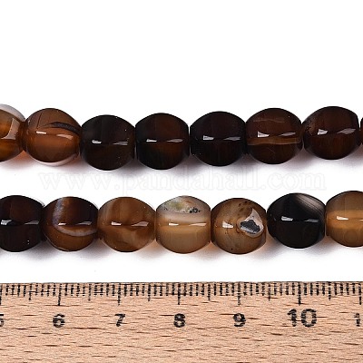 Окрашенные естественный агат бисер пряди&nbsp;G-T144-50A-02-1