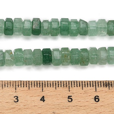 Природный зеленый бисер пряди клубники кварца&nbsp;G-G317-A08-3x6mm-1