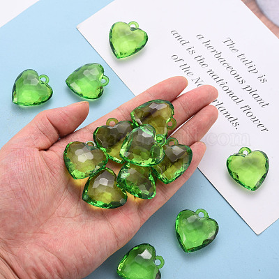 Прозрачные акриловые подвески&nbsp;TACR-T024-03B-925-1