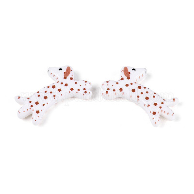 Печатные непрозрачные бусины из смолы&nbsp;RESI-N043-04C-1