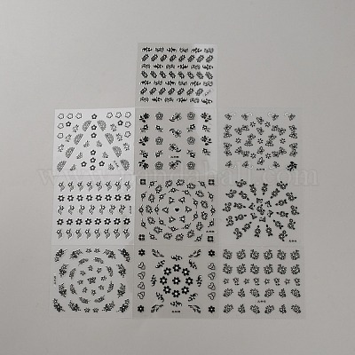 Пластиковые наклейки ногтей&nbsp;MRMJ-WH20004-19C-1