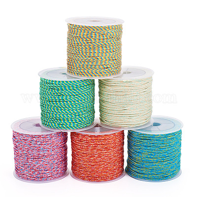 6 рулон хлопкового шнура 6 цветов&nbsp;OCOR-TA0002-41-1