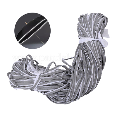 Светоотражающие хлопковые ленты&nbsp;SRIB-WH0011-283-1