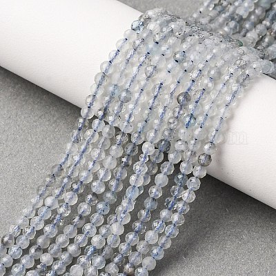 Природные Аквамарин бисер нитей&nbsp;G-F509-10-3mm-1