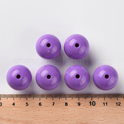 Непрозрачные акриловые бусины X-MACR-S370-C20mm-30-1