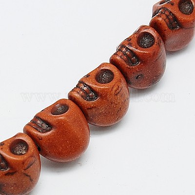 Синтетических нитей бирюзовые бусы&nbsp;TURQ-G113-10x12mm-02-1