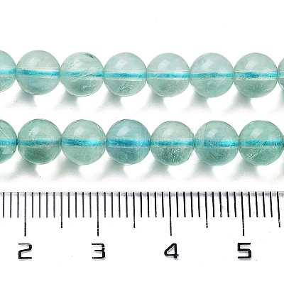 Натуральный голубой флюорита бисер нитей&nbsp;LS-G-E112-6mm-2-1