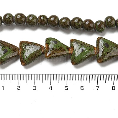 Фарфора ручной работы бисер нитей&nbsp;PORC-B002-19A-1