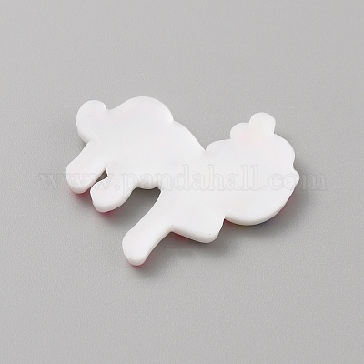 ПВХ пластиката кабошонов&nbsp;SIL-WH0019-16K-1