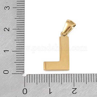 Подвески с алфавитом из натуральных белых ракушек STAS-M338-02G-L-1