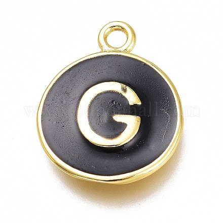 Латунь эмаль подвески&nbsp;KK-H103-02G-G-1