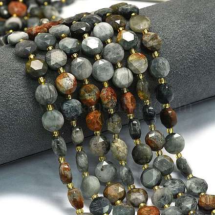 Натуральный орлиный глаз бусы&nbsp;G-C116-A153-01-1