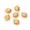 304 Stainless Steel Charms, Heart, Golden, 9x7x4mm, Hole: 1mm