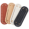 4Pcs 4 Colors Oval Imitation Leather Crochet Bag Bottom, Pad Bag Cushion Bases, for DIY Bag Accessories, Mixed Color, 18~18.1x5~6cm, 4 color, 1pc/color, 4pcs