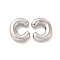 Alloy Beads, Long-Lasting Plated, Cadmium Free & Lead Free, Letter, Letter.C, 14x11.5x4.5mm, Hole: 2mm