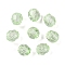 Transparent Acrylic Beads, Faceted, Cone, Lime, 7.5mm, Hole: 1.7mm, 2173pcs/500g