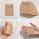 200 шт. Карточки для демонстрации сережек из крафт-бумаги&nbsp;CDIS-SP0001-17-5
