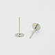 Фурнитура серьга плоским круглые пустые шпильки колышек уха X-E013-NF-1