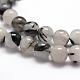 Натуральный черный шарик нити Rutilated кварц G-P217-32-8mm-3