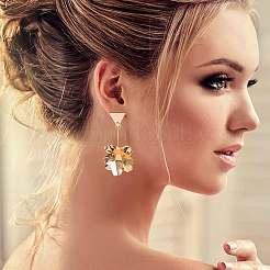 12 шт. латунные серьги-гвоздики&nbsp;KK-BC0008-43