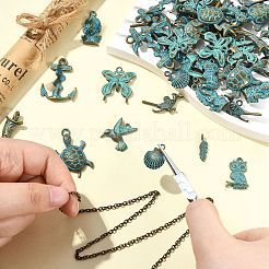 50шт 10 стиля подвески из сплава в тибетском стиле FIND-CJ0004-28