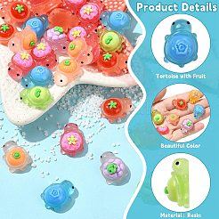 70 шт. двухцветные светящиеся непрозрачные смоляные кабошоны&nbsp;RESI-CJ0004-87