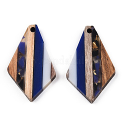 Подвески из прозрачной смолы и ореха&nbsp;RESI-TAC0017-49-A01