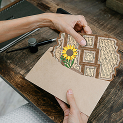 Углеродистая сталь разрезает трафареты DIY-WH0309-2039