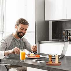 Деревянные резные коврики для чашек&nbsp;AJEW-WH20048-39D