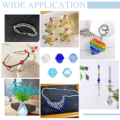 500шт 5 цвета имитируют австрийские хрустальные биконусные стеклянные бусины&nbsp;GLAA-PH0003-33