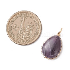 Подвески из натурального аметиста &nbsp;PALLOY-JF04776-03