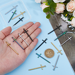 20 шт. подвески из нержавеющей стали 201 двух цветов&nbsp;STAS-HS0001-29