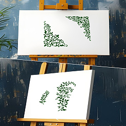 2 шт. 2 стиля ПЭТ выдалбливают пластиковые трафареты для рисования шаблоны&nbsp;DIY-LP0002-34