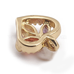 Латунные микро проложить кубического циркония подвески&nbsp;ZIRC-L091-048G