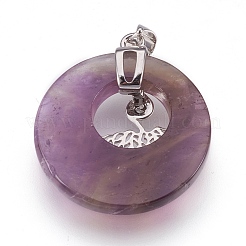 Подвески из натурального аметиста &nbsp;KK-F751-B17