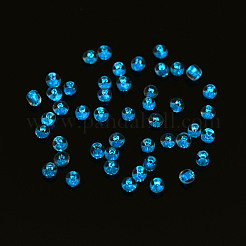 Светящиеся в темноте светящиеся прозрачные стеклянные бусины&nbsp;SEED-YWC0001-01D