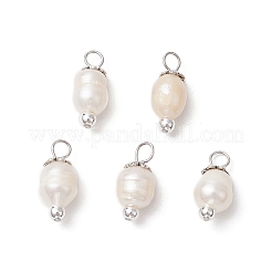 10 шт. 2-х цветные подвески из натурального культивированного пресноводного жемчуга с рисом&nbsp;PALLOY-JF03919