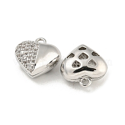 Латунные микропаве прозрачные кубические циркониевые подвески&nbsp;KK-Z057-05P