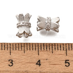 Покрытие стойки латунь микропаве прозрачные кубические циркониевые бусины&nbsp;KK-H508-17P