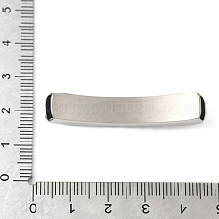 Подвески-шармы из нержавеющей стали 304 с текстурированными изогнутыми прямоугольными колесами&nbsp;STAS-Z147-09P