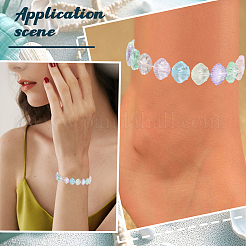 500 шт. прозрачные пластиковые бусины&nbsp;KY-PA0001-02