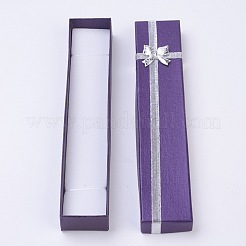 Картонные коробки ювелирных изделий&nbsp;LS-CBOX-WH0001-B01