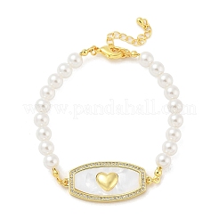 Браслеты из латуни с микропаве из прозрачных кубических цирконий&nbsp;LS-BJEW-S158-04G