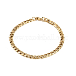 201 браслет из нержавеющей стали куба-киан для мужчин&nbsp;LS-BJEW-B138-07G