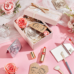 36 шт. квадратные с розой пластиковые складные зеркала&nbsp;DIY-OC0011-74