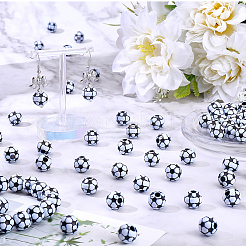 100 шт. Непрозрачные акриловые бусины&nbsp;MACR-SC0002-47